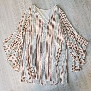 altar'd state Stripped V-Neck Dress